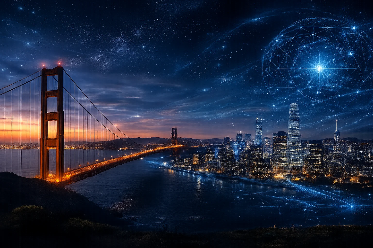 Futuristic research environment representing SymTech Ventures