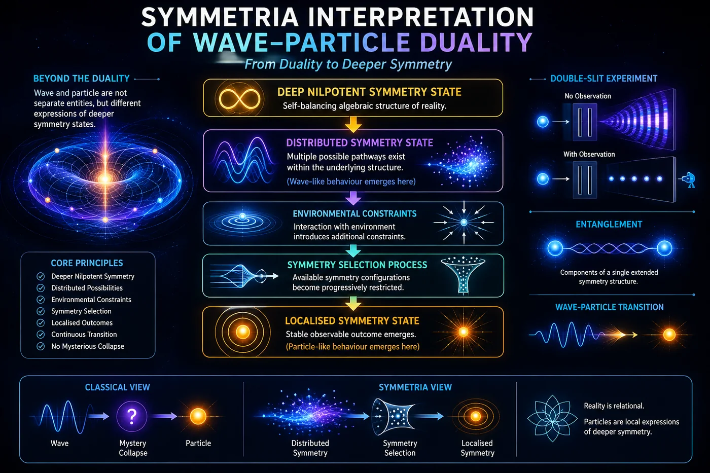 Figure 5.1 — SYMMETRIA Interpretation of Wave–Particle Duality