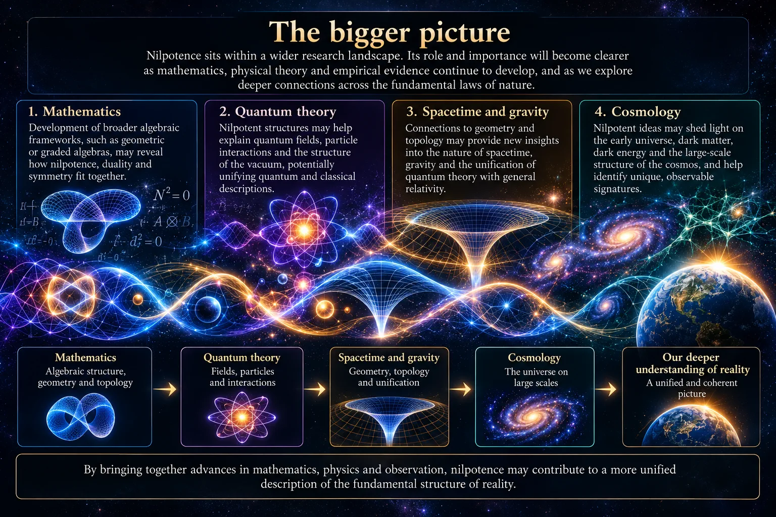 The wider research landscape linking mathematics, theory and evidence